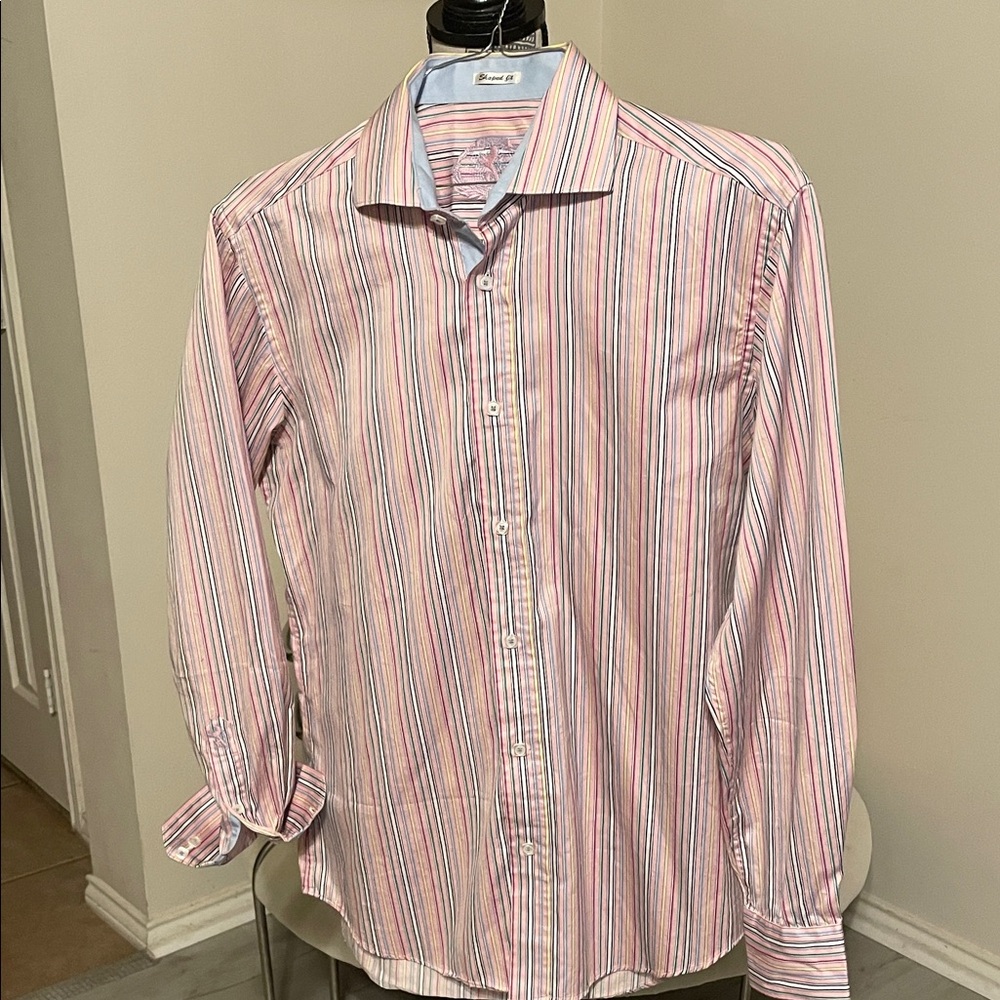 Bugatchi Men's Striped Button-Down Shirt